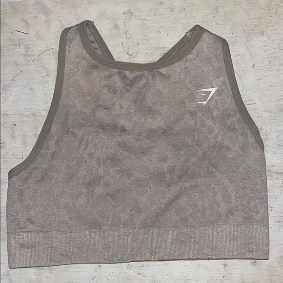 GymShark ADAPT ANIMAL SEAMLESS SPORTS BRA in grey | size Small - Picture 1 of 6